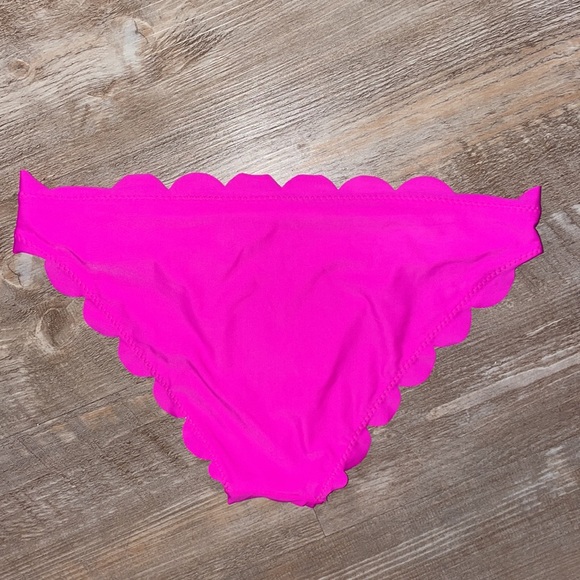 Pink Scalloped Bikini Bottom - Picture 3 of 3